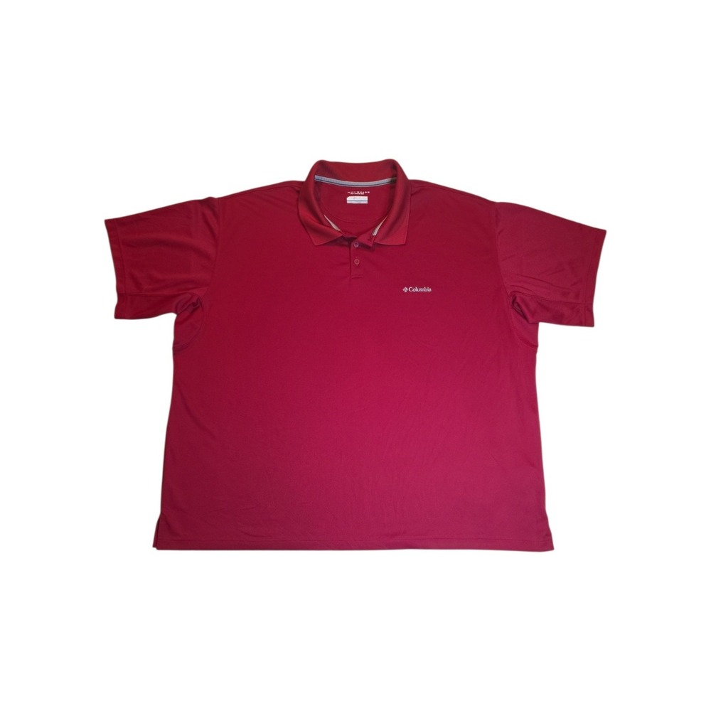 Columbia Omni-Shade Mens 4XL Red Performance Polo Shirt Short Sleeve Golf